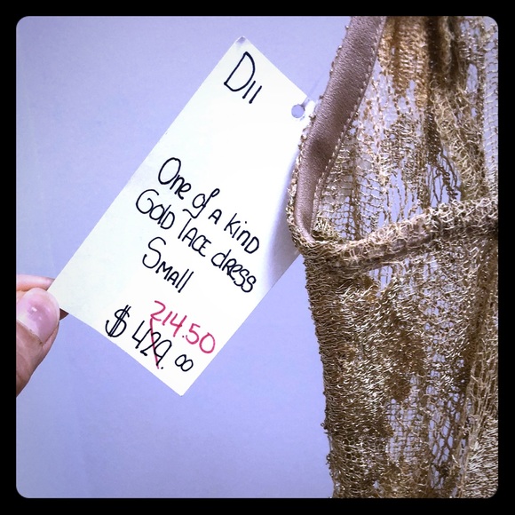 Gold Lace NWT Dress - Picture 2 of 7